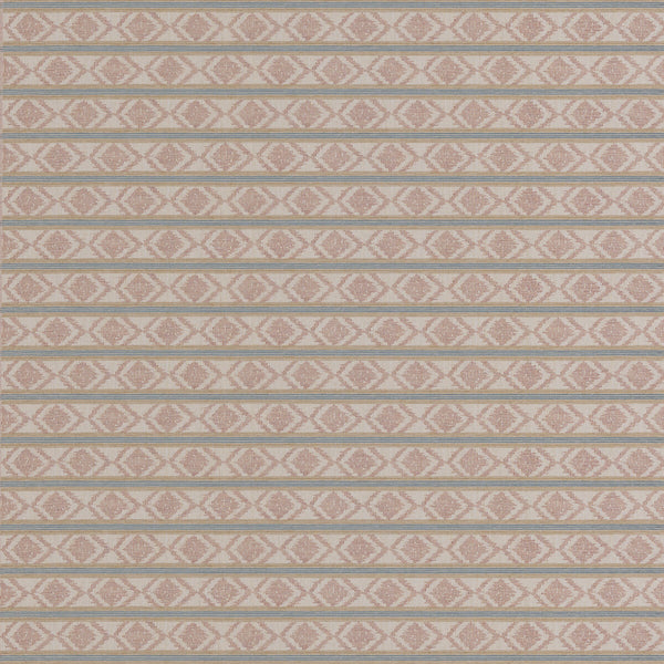 Samples and Purchasing available for Burford Stripe - Coral/Aqua Orange By G P & J Baker | Burford Weaves |  Upholstery Weave at Designer Wallcoverings and Fabrics