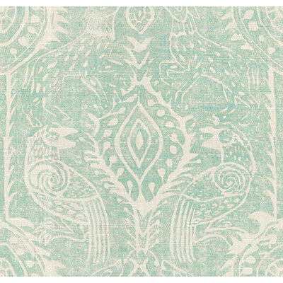 Samples and Purchasing available for Beasties - Aqua White By Lee Jofa | Blithfield |Animal/Insects Global Multipurpose Print at Designer Wallcoverings and Fabrics