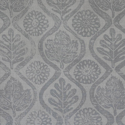 Samples and Purchasing available for Oakleaves - French Grey Grey By Lee Jofa | Blithfield |Medallion / Suzani / Persian Global Multipurpose Print at Designer Wallcoverings and Fabrics