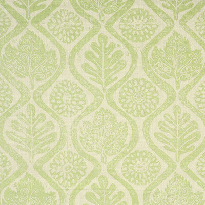 Samples and Purchasing available for Oakleaves - Lime White By Lee Jofa | Blithfield |Medallion / Suzani / Persian Global Multipurpose Print at Designer Wallcoverings and Fabrics