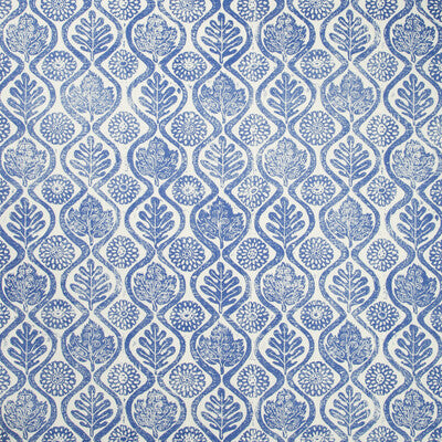 Samples and Purchasing available for Oakleaves - Azure Blue By Lee Jofa | Blithfield |Medallion / Suzani / Persian Global Multipurpose Print at Designer Wallcoverings and Fabrics