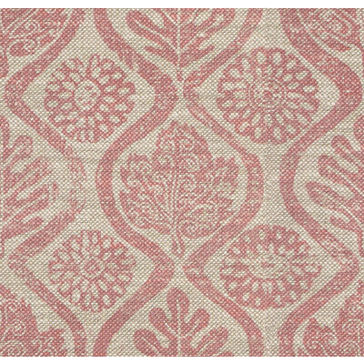 Samples and Purchasing available for Oakleaves - Pink/Oatmeal Beige By Lee Jofa | Blithfield |Botanical & Floral Modern Multipurpose Print at Designer Wallcoverings and Fabrics