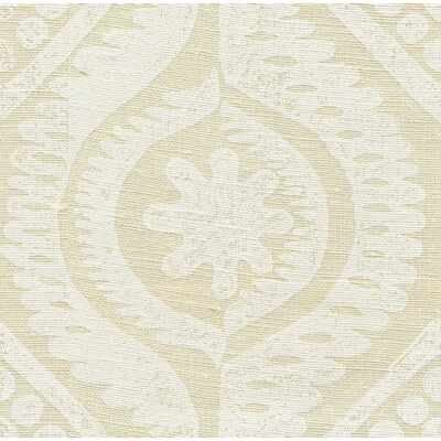 Samples and Purchasing available for Damask - White Beige By Lee Jofa | Blithfield | Medallion / Suzani / Persian Multipurpose Print at Designer Wallcoverings and Fabrics