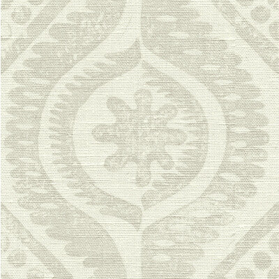 Samples and Purchasing available for Damask - Taupe White By Lee Jofa | Blithfield | Medallion / Suzani / Persian Multipurpose Print at Designer Wallcoverings and Fabrics