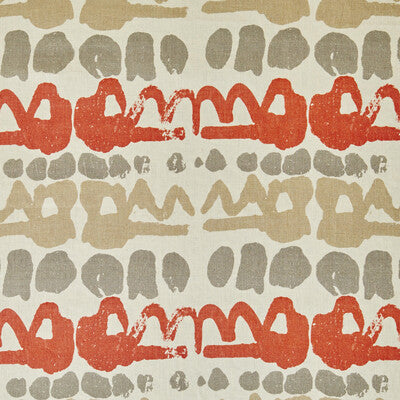 Samples and Purchasing available for Altamira - Red/Grey Red By Lee Jofa | Blithfield |Modern Global Multipurpose Print at Designer Wallcoverings and Fabrics