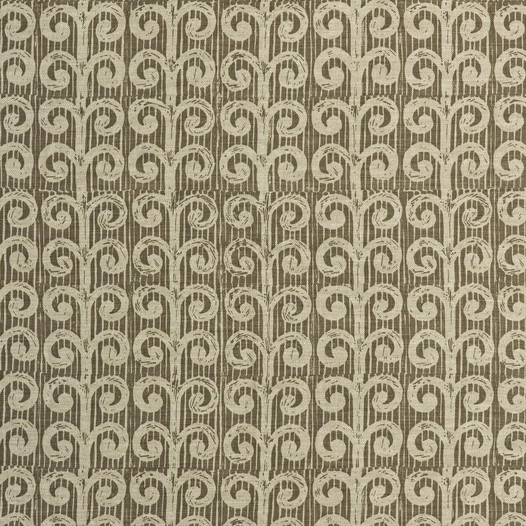 Samples and Purchasing available for Fern - Stone Brown By Lee Jofa | Blithfield |Modern Lattice/Scrollwork Multipurpose Print at Designer Wallcoverings and Fabrics