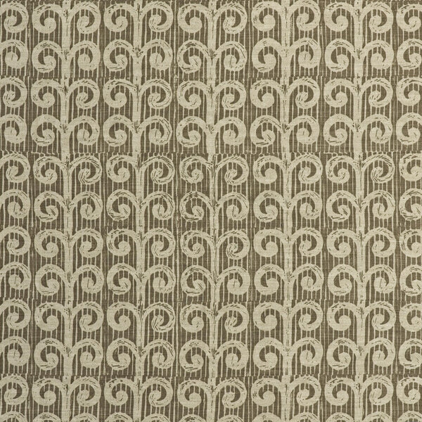 Samples and Purchasing available for Fern - Stone Brown By Lee Jofa | Blithfield |Modern Lattice/Scrollwork Multipurpose Print at Designer Wallcoverings and Fabrics