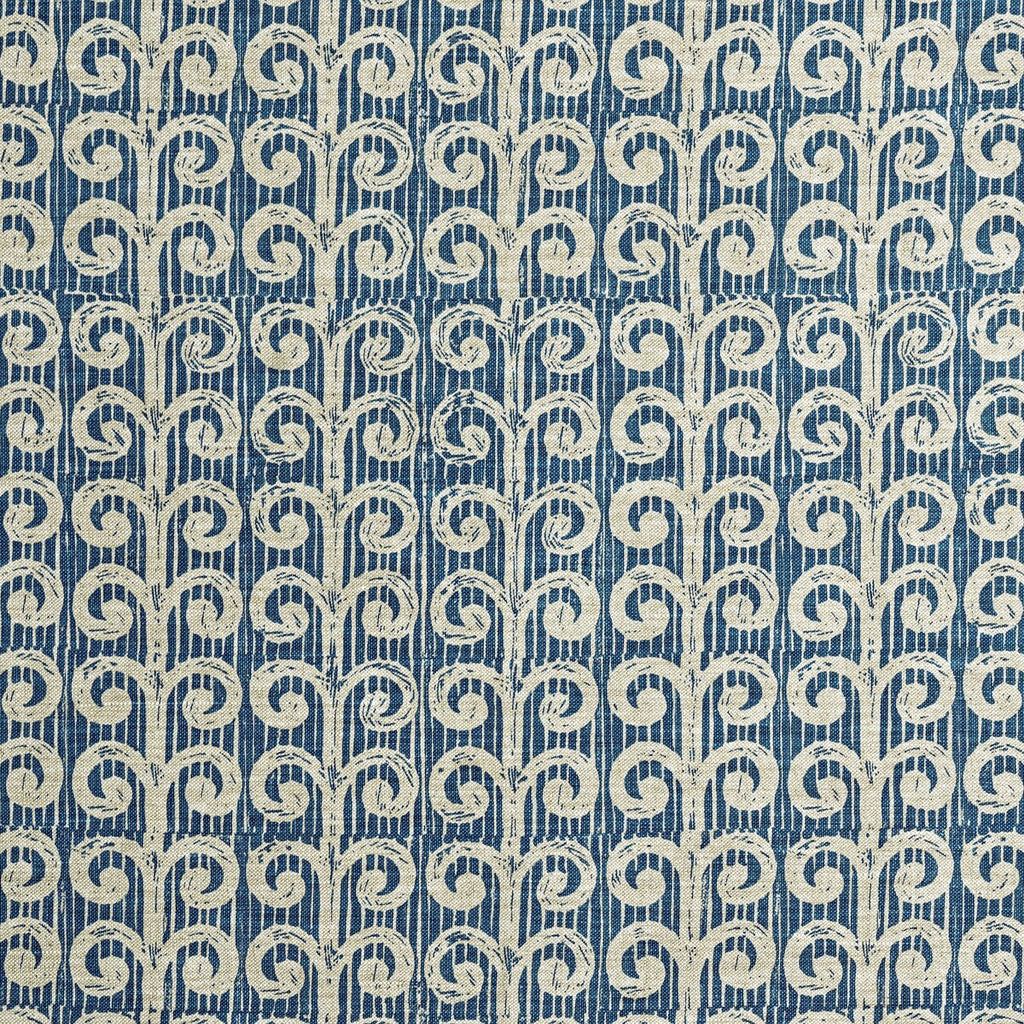 Samples and Purchasing available for Fern - Lagoon Blue By Lee Jofa | Blithfield |Modern Lattice/Scrollwork Multipurpose Print at Designer Wallcoverings and Fabrics