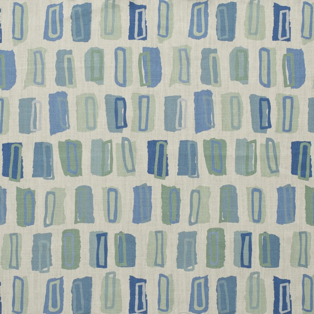 Samples and Purchasing available for Hudson - Blue/Green Blue By Lee Jofa | Blithfield | Modern Multipurpose Print at Designer Wallcoverings and Fabrics