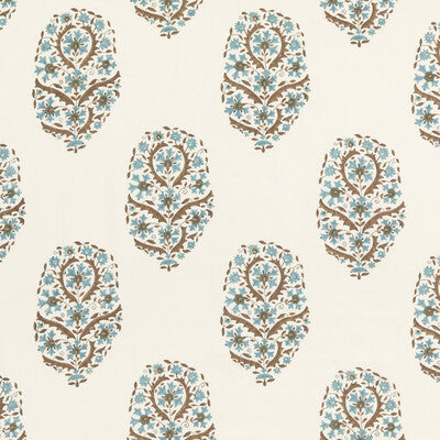 Samples and Purchasing available for Aydon - Teal Teal By G P & J Baker | Artisan Ii |Botanical & Floral  Multipurpose Print at Designer Wallcoverings and Fabrics