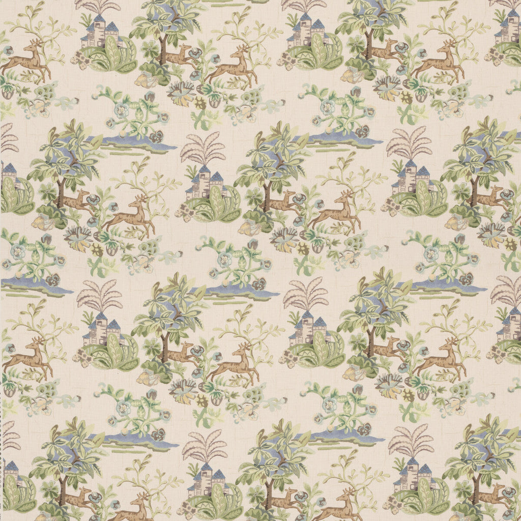 Samples and Purchasing available for Knight'S Tale - Sage/Blue Green By G P & J Baker | G P & J Baker X Kit Kemp Prints & Embroideries |Novelty  Multipurpose Print at Designer Wallcoverings and Fabrics