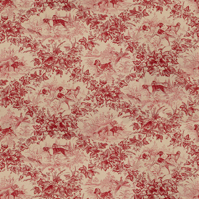 Samples and Purchasing available for On Point Cotton Print - Red Burgundy/Red By Brunschwig & Fils |  |Flora & Fauna Toile Multipurpose Print at Designer Wallcoverings and Fabrics