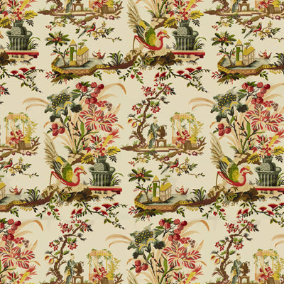 Samples and Purchasing available for Le Lac Glazed Chintz - Yellow Yellow By Brunschwig & Fils |  | Chinoiserie Multipurpose Print at Designer Wallcoverings and Fabrics