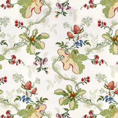 Samples and Purchasing available for Fabriano Cotton And Linen Print - White White By Brunschwig & Fils |  | Botanical & Floral Multipurpose Print at Designer Wallcoverings and Fabrics