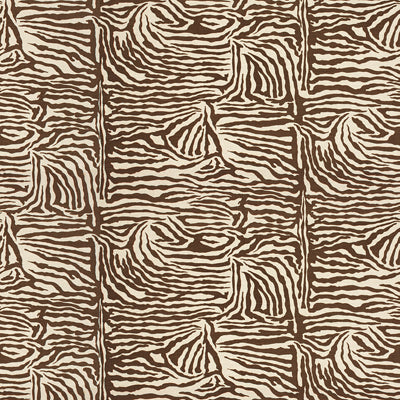 Samples and Purchasing available for Ashanti Linen And Cotton Print - Brown Brown By Brunschwig & Fils | Kirk Brummel | Modern Multipurpose Print at Designer Wallcoverings and Fabrics