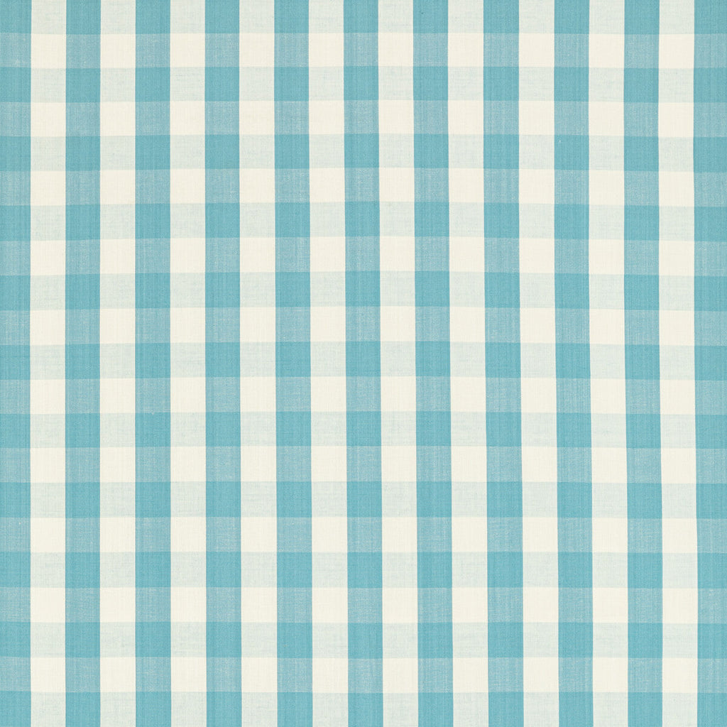 Samples and Purchasing available for Carsten Check - Pool Turquoise By Brunschwig & Fils | Normant Checks And Stripes Ii |Plaid / Check  Upholstery Weave at Designer Wallcoverings and Fabrics