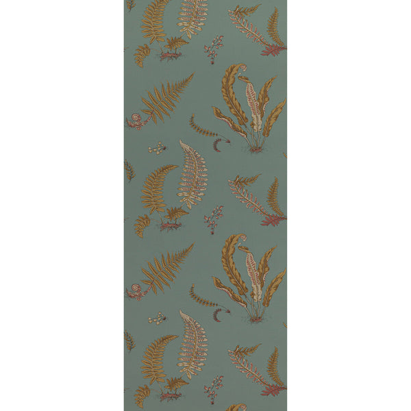 Samples and Purchasing available for Ferns - Teal  By G P & J Baker | Signature Ii Wallpapers |Botanical & Floral  Wallcovering Print at Designer Wallcoverings and Fabrics