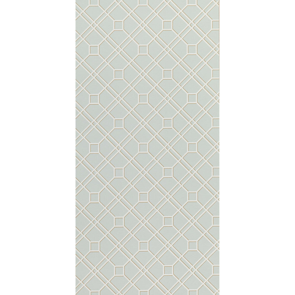 Samples and Purchasing available for Langdale Trellis - Soft Aqua  By G P & J Baker | Signature Ii Wallpapers |Modern Geometric Wallcovering Print at Designer Wallcoverings and Fabrics