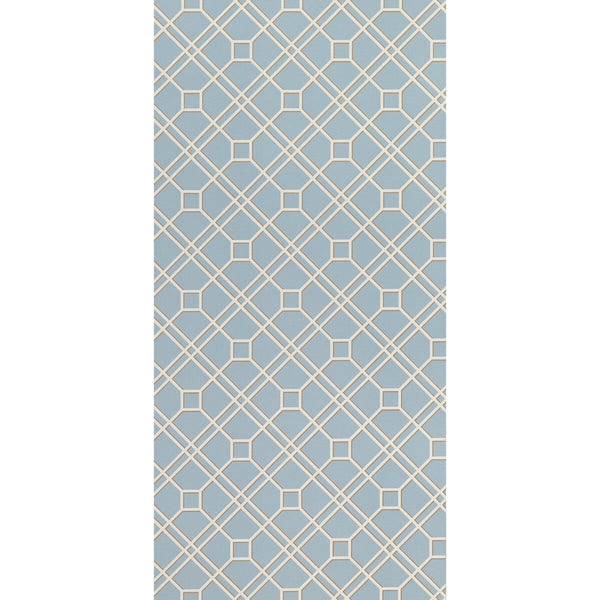 Samples and Purchasing available for Langdale Trellis - Soft Blue  By G P & J Baker | Signature Ii Wallpapers |Modern Geometric Wallcovering Print at Designer Wallcoverings and Fabrics