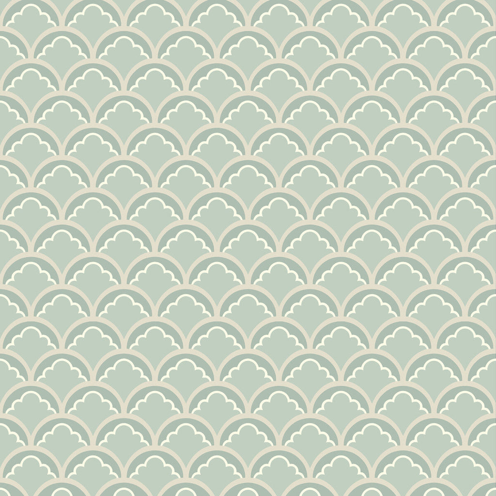 Samples and Purchasing available for Mount Temple Small - Aqua Green By G P & J Baker | Ashmore Wallpaper |  Wallcovering  at Designer Wallcoverings and Fabrics