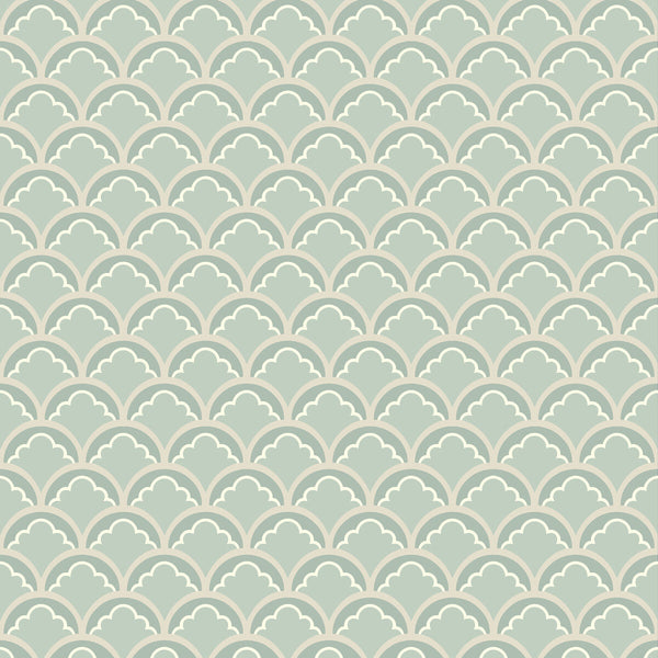 Samples and Purchasing available for Mount Temple Small - Aqua Green By G P & J Baker | Ashmore Wallpaper |  Wallcovering  at Designer Wallcoverings and Fabrics