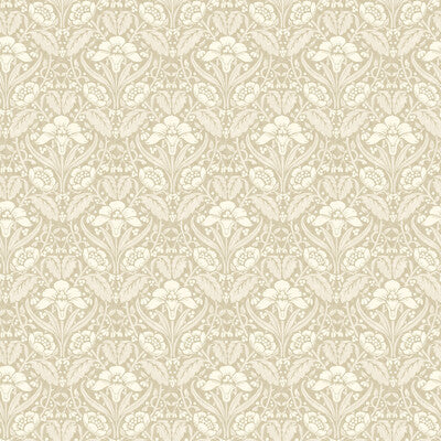 Samples and Purchasing available for Iris Meadow - Linen Beige By G P & J Baker | Original Brantwood Wallpaper |Botanical & Floral  Wallcovering  at Designer Wallcoverings and Fabrics