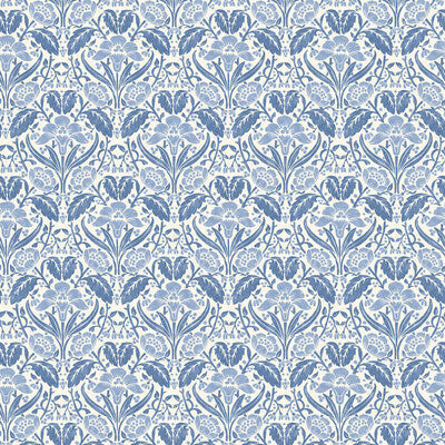 Samples and Purchasing available for Iris Meadow - Blue Blue By G P & J Baker | Original Brantwood Wallpaper |Botanical & Floral  Wallcovering  at Designer Wallcoverings and Fabrics