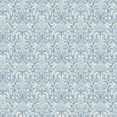 Samples and Purchasing available for Fritillerie - Blue Blue By G P & J Baker | Original Brantwood Wallpaper |Botanical & Floral  Wallcovering  at Designer Wallcoverings and Fabrics