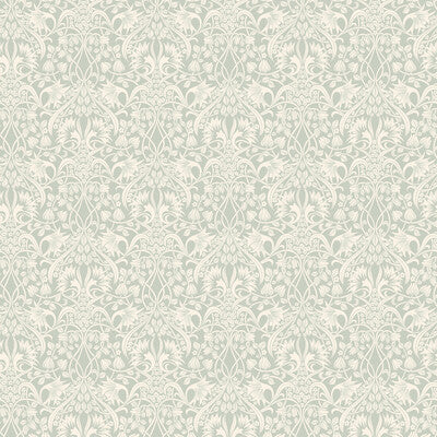 Samples and Purchasing available for Fritillerie - Aqua Blue By G P & J Baker | Original Brantwood Wallpaper |Botanical & Floral  Wallcovering  at Designer Wallcoverings and Fabrics