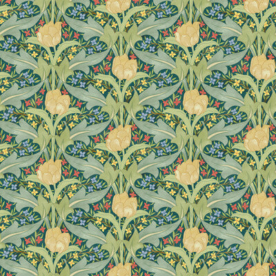 Samples and Purchasing available for Tulip & Jasmine - Emerald Green By G P & J Baker | Original Brantwood Wallpaper |Botanical & Floral  Wallcovering  at Designer Wallcoverings and Fabrics