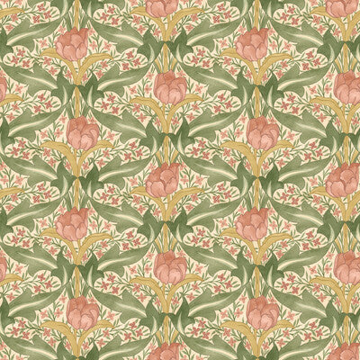 Samples and Purchasing available for Tulip & Jasmine - Blush Pink By G P & J Baker | Original Brantwood Wallpaper |Botanical & Floral  Wallcovering  at Designer Wallcoverings and Fabrics