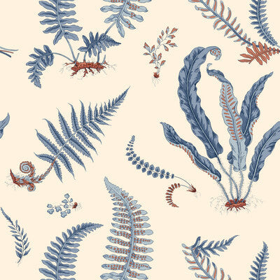 Samples and Purchasing available for Ferns - Jubilee Red By G P & J Baker |  |  Wallcovering  at Designer Wallcoverings and Fabrics