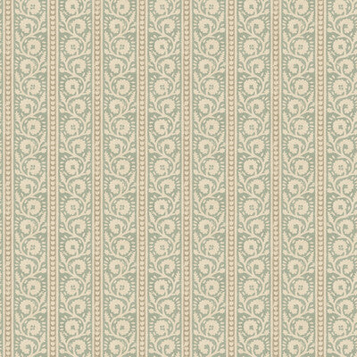 Samples and Purchasing available for Bibury - Aqua Blue By G P & J Baker | House Small Prints Wallpaper |Botanical & Floral  Wallcovering  at Designer Wallcoverings and Fabrics