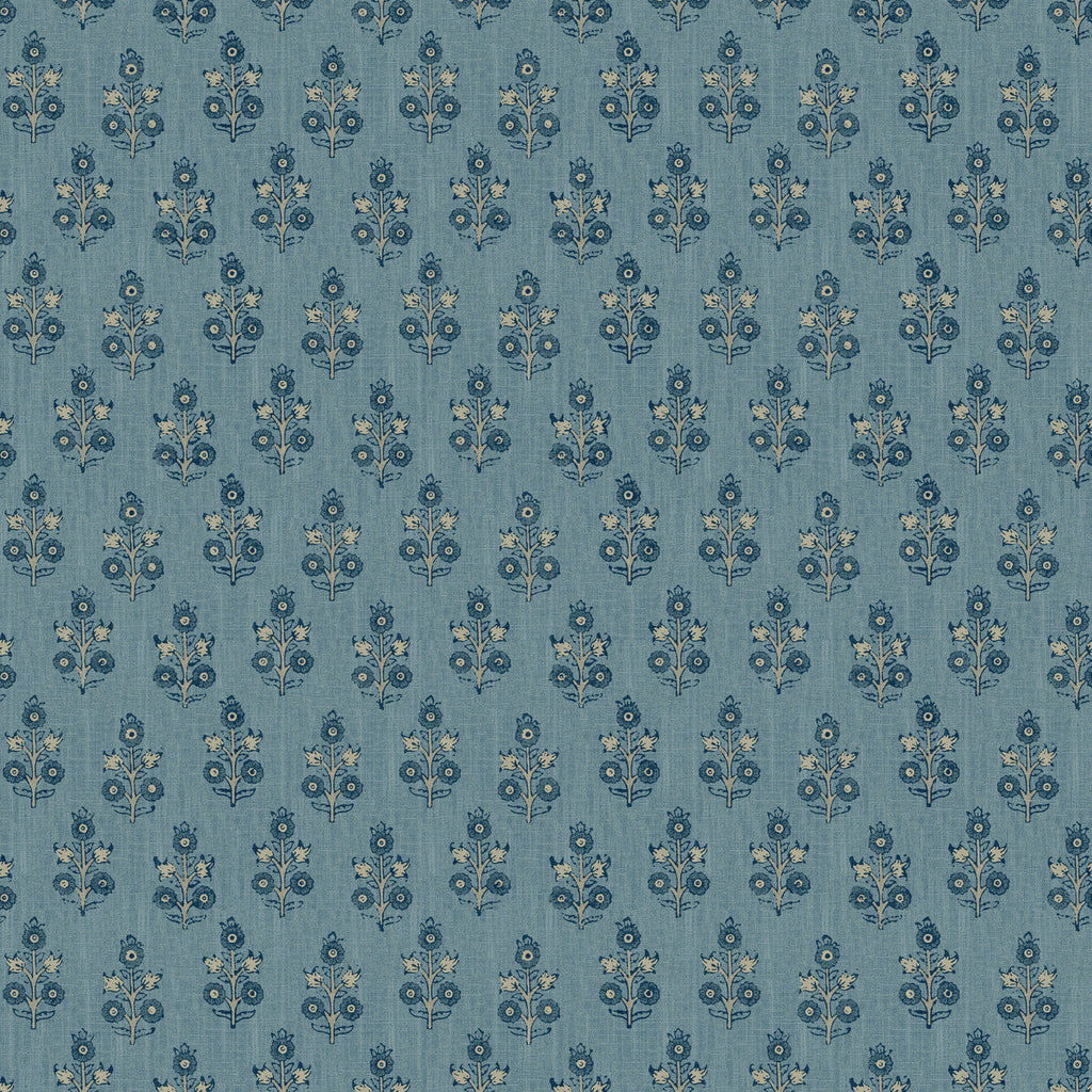 Samples and Purchasing available for Poppy Sprig - Blue Blue By G P & J Baker | House Small Prints Wallpaper |Botanical & Floral  Wallcovering  at Designer Wallcoverings and Fabrics