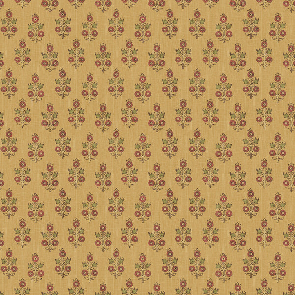 Samples and Purchasing available for Poppy Sprig - Ochre Yellow By G P & J Baker | House Small Prints Wallpaper |Botanical & Floral  Wallcovering  at Designer Wallcoverings and Fabrics