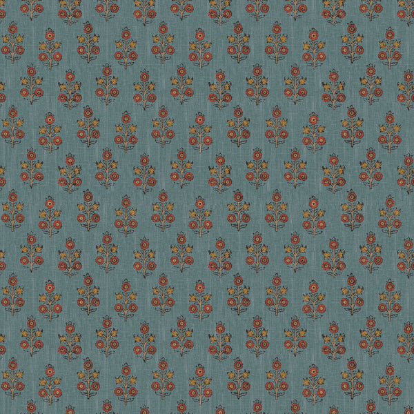 Samples and Purchasing available for Poppy Sprig - Denim Blue By G P & J Baker | House Small Prints Wallpaper |Botanical & Floral  Wallcovering  at Designer Wallcoverings and Fabrics