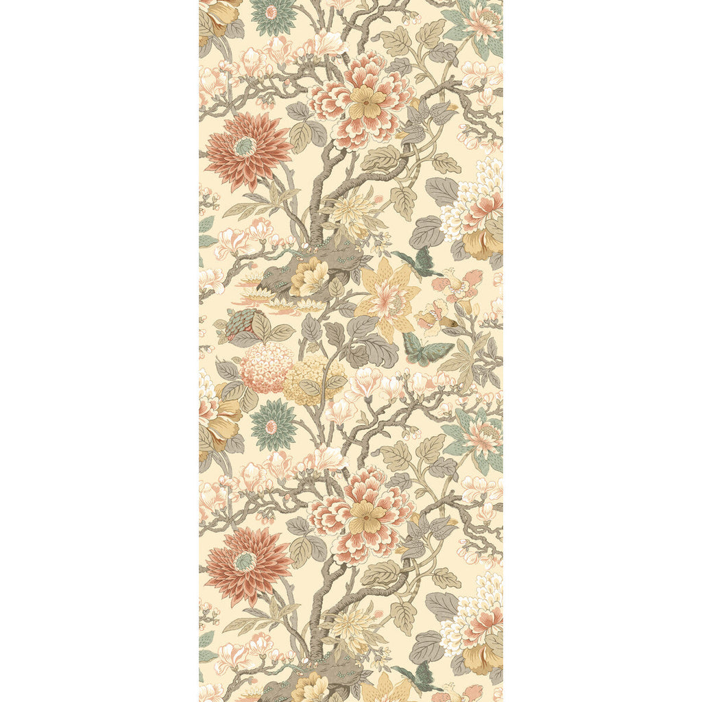 Samples and Purchasing available for Little Magnolia - Powder Beige By G P & J Baker | Originals Wallpaper |Botanical & Floral  Wallcovering  at Designer Wallcoverings and Fabrics