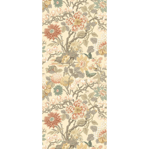 Samples and Purchasing available for Little Magnolia - Powder Beige By G P & J Baker | Originals Wallpaper |Botanical & Floral  Wallcovering  at Designer Wallcoverings and Fabrics