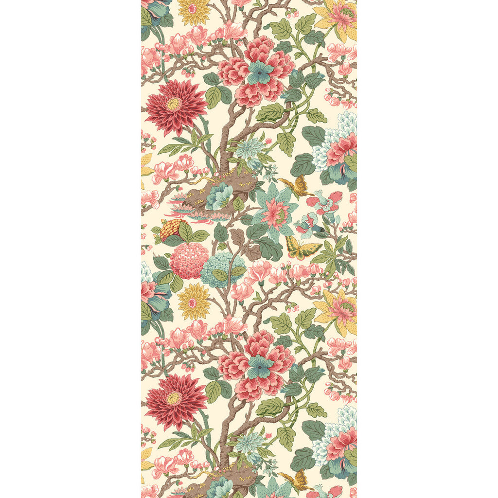 Samples and Purchasing available for Little Magnolia - Rose Madder Pink By G P & J Baker | Originals Wallpaper |Botanical & Floral  Wallcovering  at Designer Wallcoverings and Fabrics