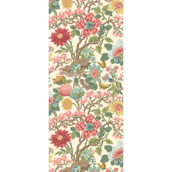 Samples and Purchasing available for Little Magnolia - Rose Madder Pink By G P & J Baker | Originals Wallpaper |Botanical & Floral  Wallcovering  at Designer Wallcoverings and Fabrics