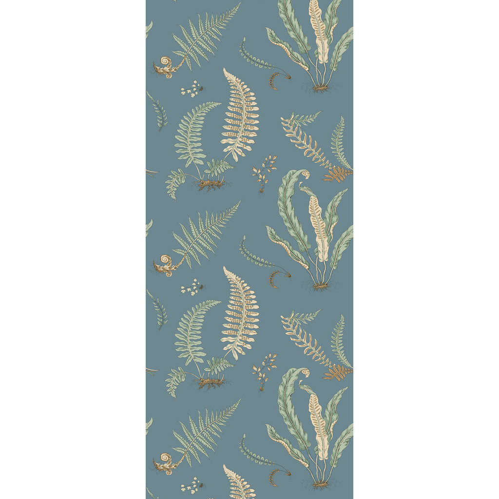 Samples and Purchasing available for Ferns - Denim Blue By G P & J Baker | Originals Wallpaper |Botanical & Floral  Wallcovering  at Designer Wallcoverings and Fabrics