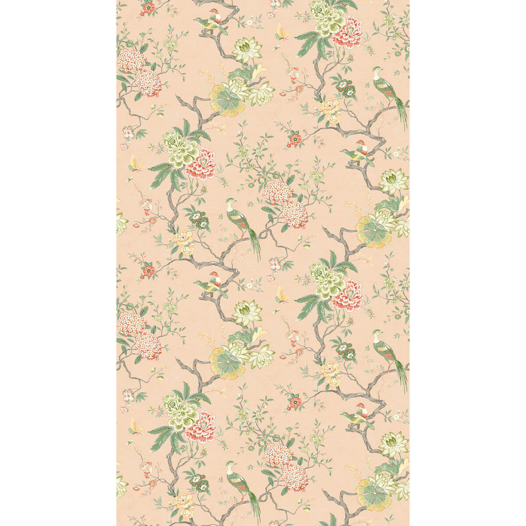 Samples and Purchasing available for Oriental Bird - Blush Pink By G P & J Baker | Originals Wallpaper |Botanical & Floral  Wallcovering  at Designer Wallcoverings and Fabrics