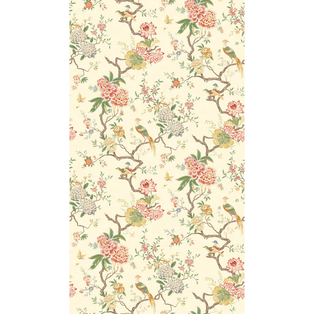 Samples and Purchasing available for Oriental Bird - Blossom Pink By G P & J Baker | Originals Wallpaper |Botanical & Floral  Wallcovering  at Designer Wallcoverings and Fabrics