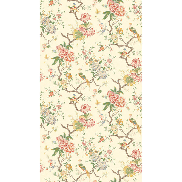 Samples and Purchasing available for Oriental Bird - Blossom Pink By G P & J Baker | Originals Wallpaper |Botanical & Floral  Wallcovering  at Designer Wallcoverings and Fabrics