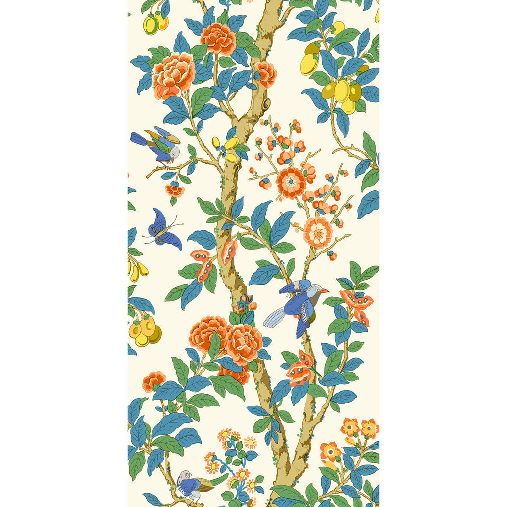 Samples and Purchasing available for Eldon - Jazz Orange By G P & J Baker | Originals Wallpaper |Botanical & Floral  Wallcovering  at Designer Wallcoverings and Fabrics