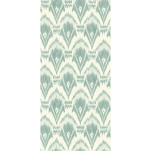 Samples and Purchasing available for Zaraband - Aqua Green By G P & J Baker | Originals Wallpaper |Geometric  Wallcovering  at Designer Wallcoverings and Fabrics