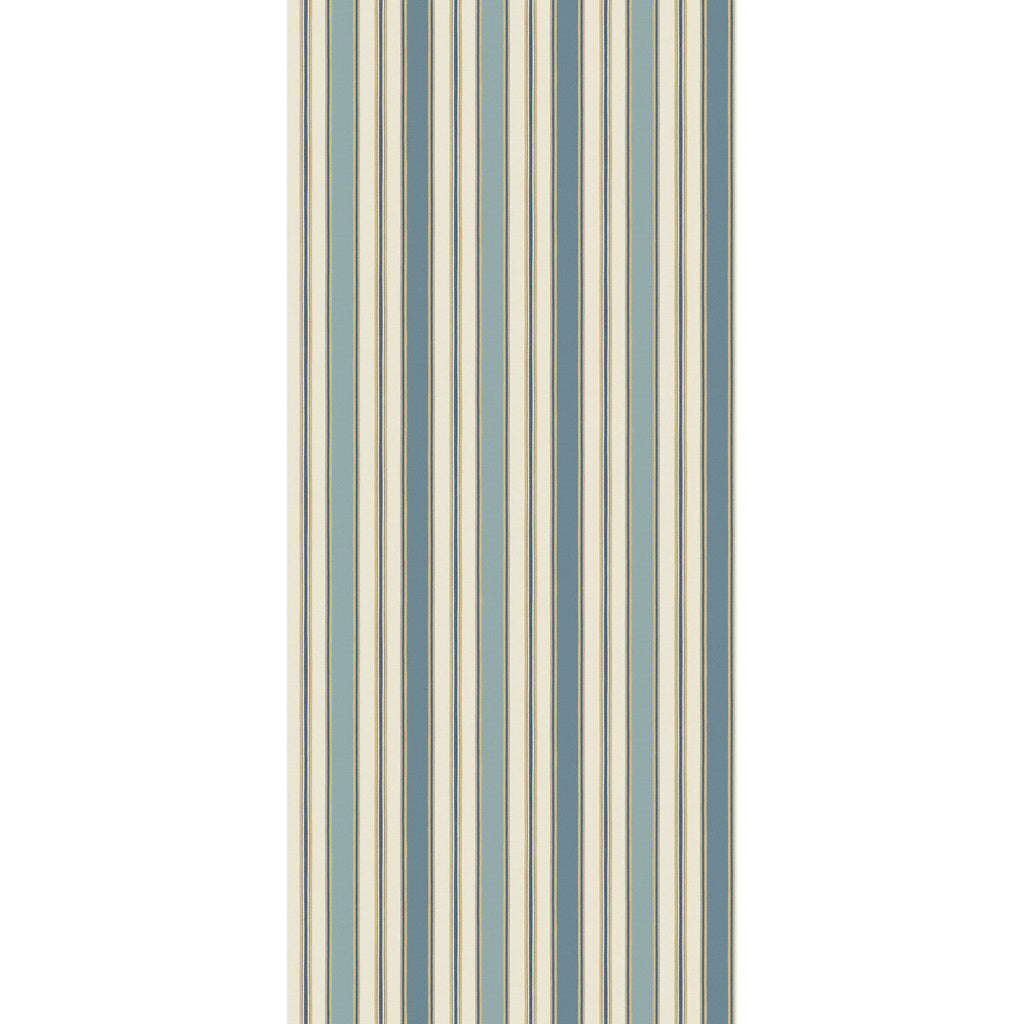 Samples and Purchasing available for Melbourne Stripe - Blue Blue By G P & J Baker | Originals Wallpaper |Stripes  Wallcovering  at Designer Wallcoverings and Fabrics