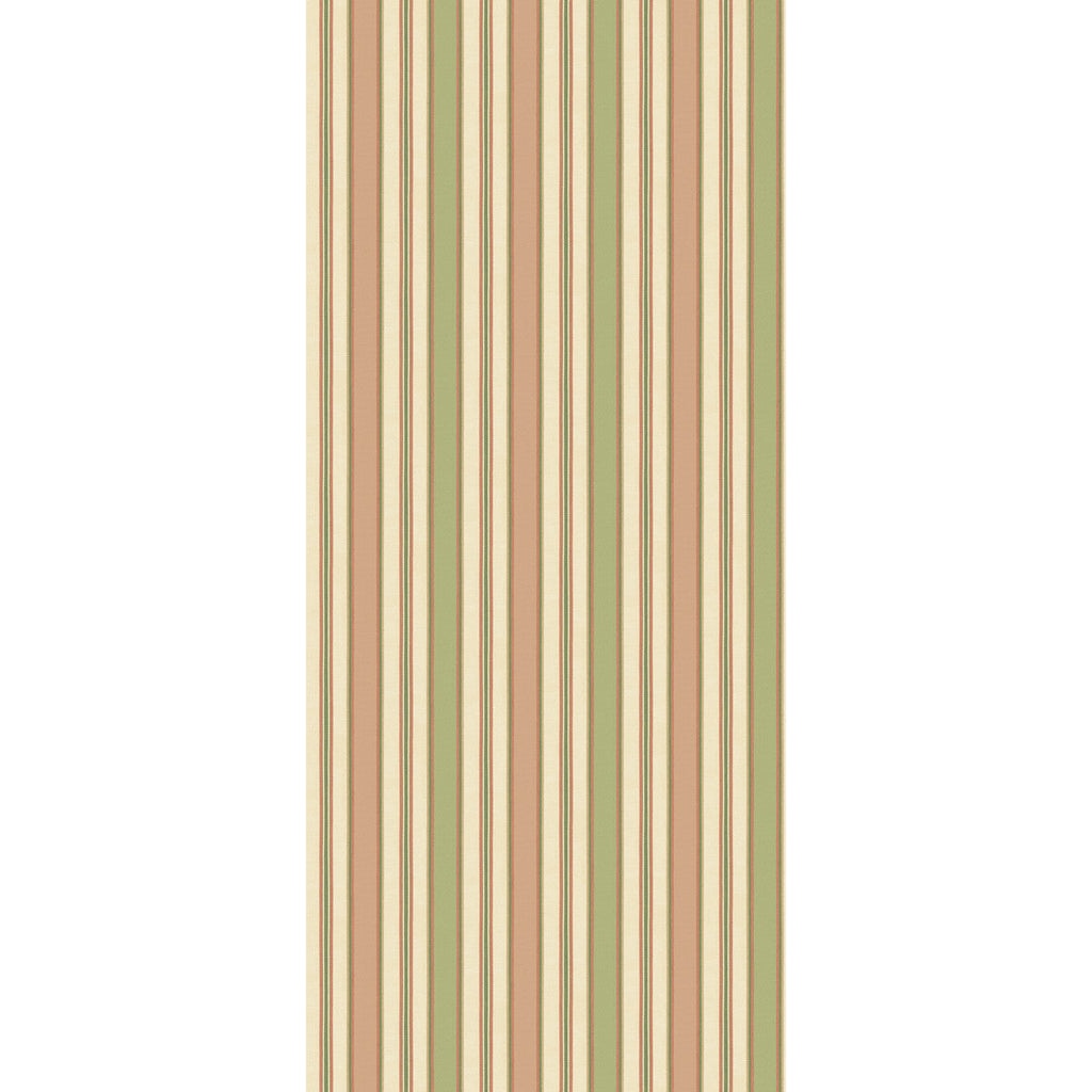 Samples and Purchasing available for Melbourne Stripe - Soft Red/Green Red By G P & J Baker | Originals Wallpaper |Stripes  Wallcovering  at Designer Wallcoverings and Fabrics