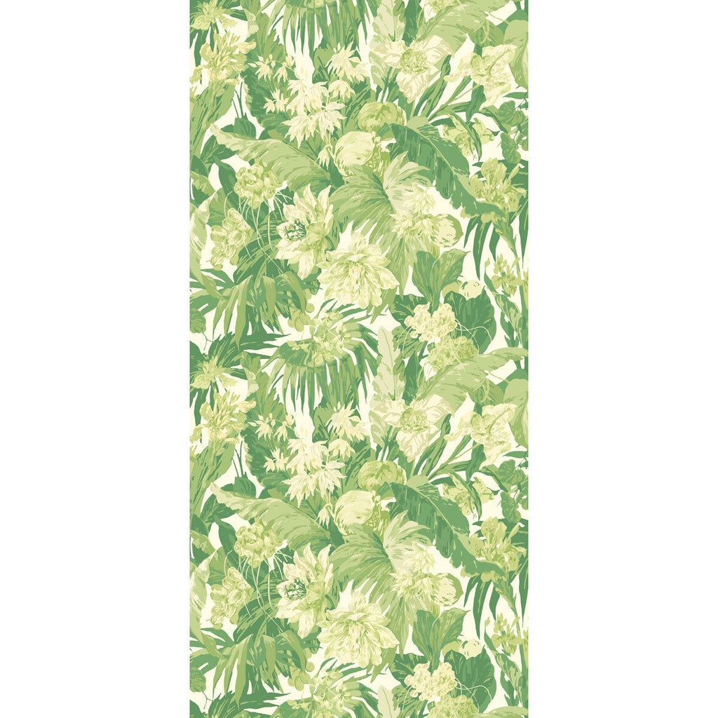 Samples and Purchasing available for Tropical Floral - Green Green By G P & J Baker | Originals Wallpaper |Botanical & Floral  Wallcovering  at Designer Wallcoverings and Fabrics