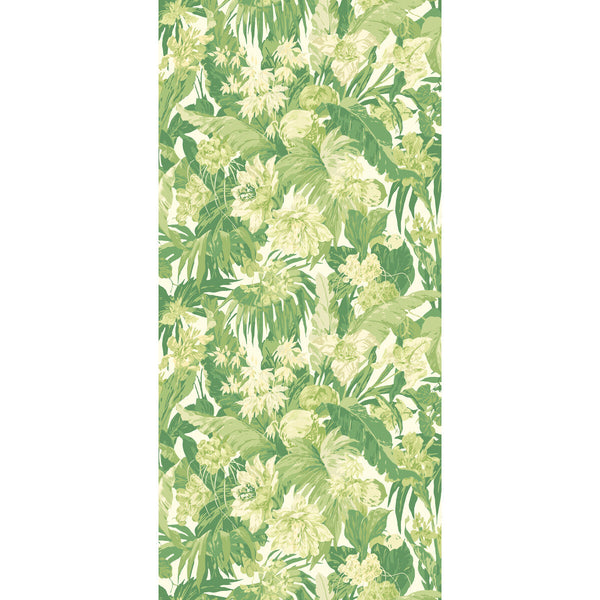 Samples and Purchasing available for Tropical Floral - Green Green By G P & J Baker | Originals Wallpaper |Botanical & Floral  Wallcovering  at Designer Wallcoverings and Fabrics